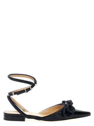 Mach & Mach Womens Double Bow Ballet Flats