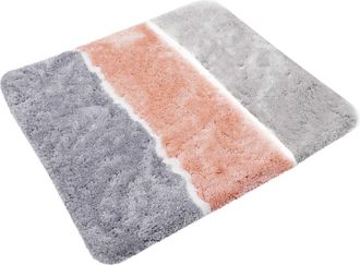 Homie Living Badematte »Rio Marina« Höhe 30 mm rutschhemmend beschichtet fussbodenheizungsgeeignet schnell trocknend flauschiger Badteppich, modern gestreift, wasc