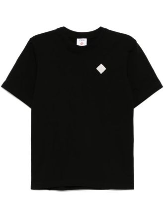Casablanca Logo Shirts★カサブランカ ロゴ シャツ Casablanca DIAMOND LOGO PATCH T-SHIRT BLK Tシャツ ブラック T