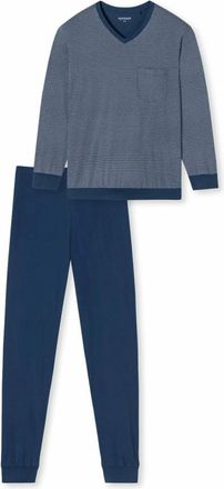 Schiesser Heren, Nachtkleding & Lounge, Blauw, Maat: M