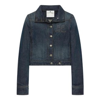 Courr&egrave;ges Trucker Jacket - - Jackets - Donna - Blu - M