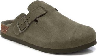 Xti Womens Suede Clogs In Khaki