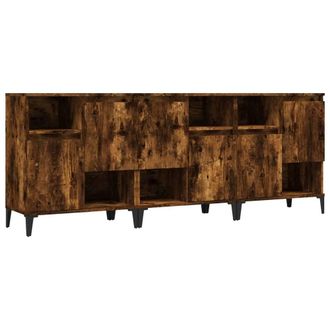 Berkfield Home Sideboards 3 pcs Smoked Oak 60x35x70 cm Engineered Wood in Brown | Size: 60 x 35 x 70 cm