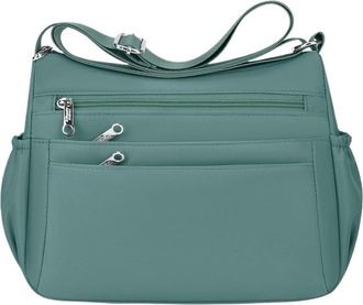 Generic Compatible For Womens Crossbody Bag Large Capacity Shoulder Waterproof Multi Functional Handbags(Green)