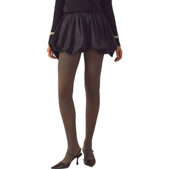 endless rose High Waist Bubble Miniskirt in Black at Nordstrom Rack, Size Medium