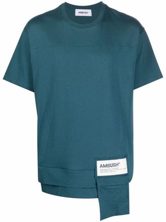 AMBUSH waist pocket logo-print T-shirt - unisex - Cotton - S - Blue