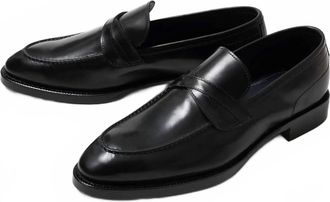 Scarpe di Bianco Mens Marzana Dress Loafer In Nero Fondente