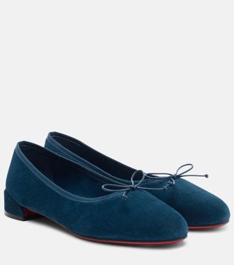 Christian Louboutin Sweetie Jane suede ballet flats