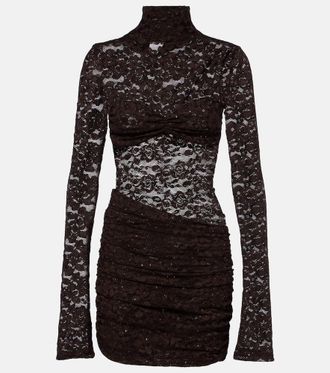 Bananhot Miniabito Francisca in pizzo con stampa floreale