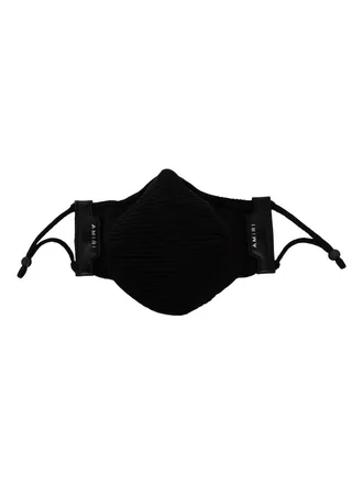 Amiri logo-tag face mask - unisex - Recycled Plastic - M - Black