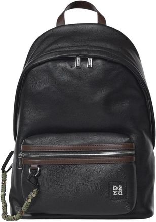 Dsquared2 Mochila de Piel con Logo - Bags - Hombre - Negro - ONE SIZE