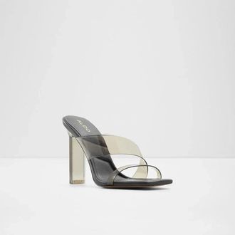 Aldo Aderra 13424093 Sandals Womens Clear Strap Square Toe Block Heel JOBB256
