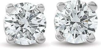 Pompeii3 1/3 ctw 14k White Gold Diamond Stud Earrings
