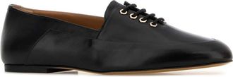Jil Sander Lace-Up Moccasin Loafer - Black