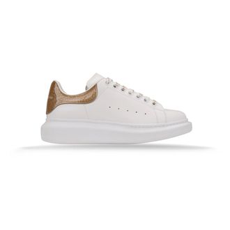 Alexander McQueen Sneakers, female, White, 7 UK, Leather sneaker with contrasting heel