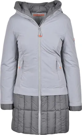 Dekker Light Grey Padded Polyamide-Blend Coat