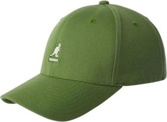 Kangol Groene Unisex Baseballpet Allergievrij - Dames - Petten - Groen - S/M - Wol - Accessoires