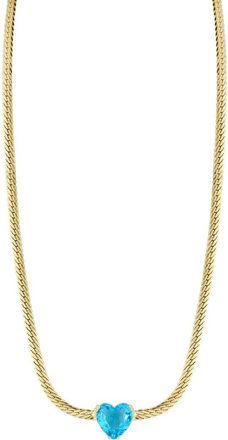 Sphera Milano Dnu 0 Units Sold Sphera Milano 14K Over Silver Cz Heart Choker Necklace