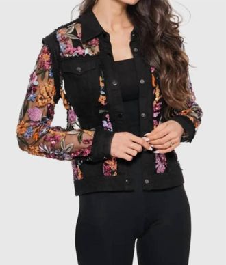 ADORE Sequin Garden Jacket In Black