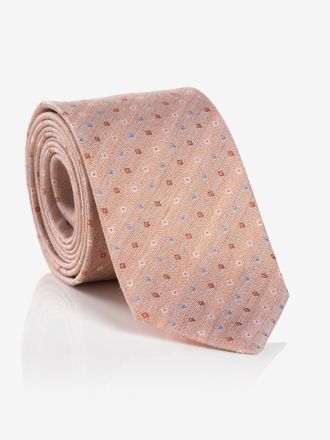 Monti Krawatte MONTI, Herren, orange, Seide, gemustert, Krawatten Krawatte, aus reiner Seide, mit Ornamenten, 6,5 cm breit