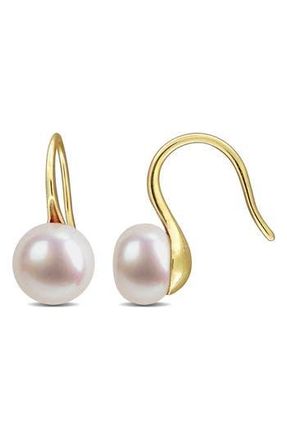 Delmar Cultured Pearl Drop Earrings in Gold at Nordstrom Rack