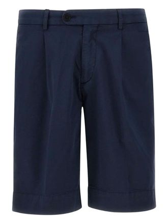 Devore Incipit pleated shorts - men - Spandex/Elastane/Cotton - 46 - Blue