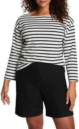 Spanx Cool Cotton Top in Yachtstrip- Lnbl at Nordstrom Rack, Size X-Large
