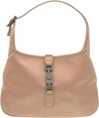 Gucci Pre-owned Shoulder Bags, female, Pink, Size: ONE SIZE Pre-owned Satin Shoulder Bag