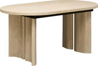 Atmosphera Mesa De Comedor Extensible Tino, Ovalada, De 6 A 8 Plazas, Color Beige - Atmosphera Cr&eacute;ateur DInt&eacute;rieur