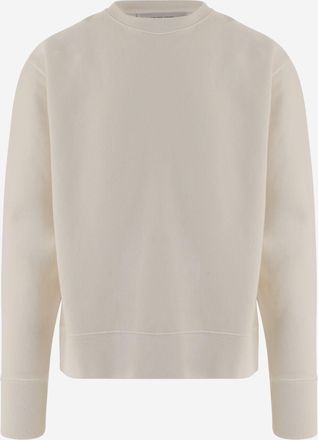 Golden Goose Womens Cotton Sweatshirt Ivory Knitwear Sweater