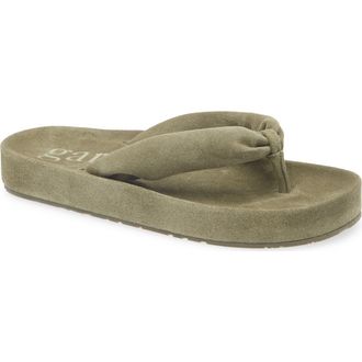 Pedro Garcia Almu Flip Flop in Thyme Velour at Nordstrom Rack, Size 36