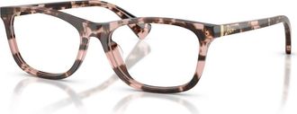 Ralph Lauren 55mm Rectangle optical glasses in Tortoise at Nordstrom