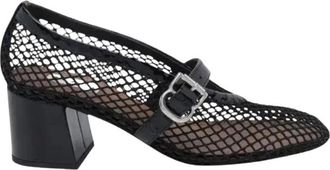Alaia Pumps 55 Fishnet - Dames - Pumps - Zwart - 39 EU - Leer - Schoenen
