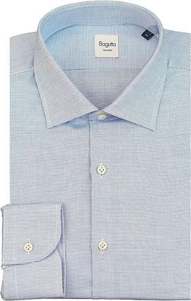 Bagutta Camicia - Heren - Zakelijke Overhemden - Blauw - XL - Overhemden