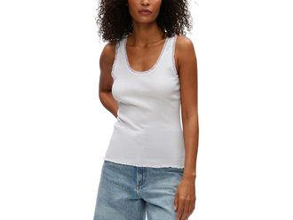 Michael Stars Miley Tank Top Womens Clothing White (US 0-12), Cotton