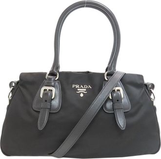 Prada Black Nylon Tote Bag (Pre-Owned)