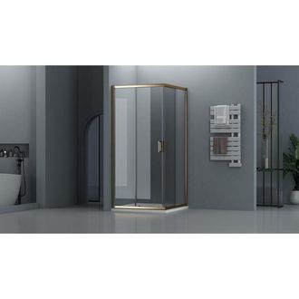 Adema Dawn Douchecabine - 90x90cm - vierkant - goud mat