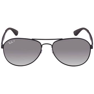 Ray-Ban Ray Ban Polarized Grey Gradient Pilot Unisex Sunglasses RB3549 002/T3 58