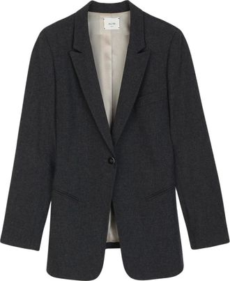 Alysi Giacca in Lana Vergine - Jackets - Mujer - Gris - M