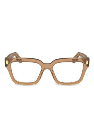 Calvin Klein square-frame glasses - Brown