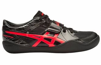 Asics Mens Throw Pro Shoes In Black/coral