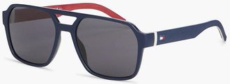 Tommy Hilfiger Mens Sporty Navigator Frame Sunglasses - Blue