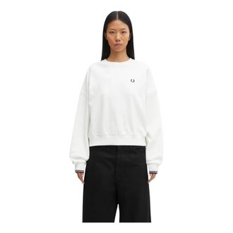Fred Perry Hoodies & sweatvesten, Dames, Wit, M, Sweatshirts
