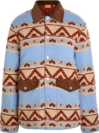 Guest In Residence Western Industry Quilted Wool and Cashmere-blend Jacket - Blue - S (UK8-10 / S)