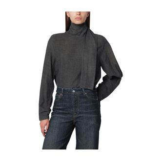 Our Legacy Long Sleeve Tops, female, Gray, Size: XS Camicia Manica Lunga