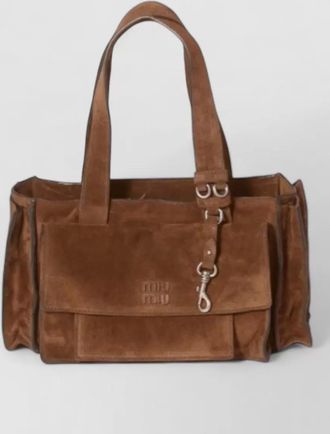 Miu Miu leather tote bag