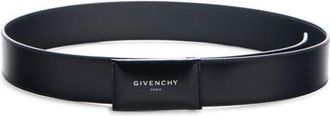 Givenchy Antigona Plaque Leather Belt in Black at Nordstrom, Size 105