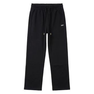 Off-white Heren, Broeken, Zwart, Maat: XS Katoen