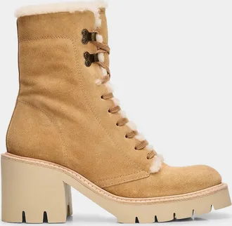 Pedro Garcia Zineta 65MM Shearling-Lined Leather Boots