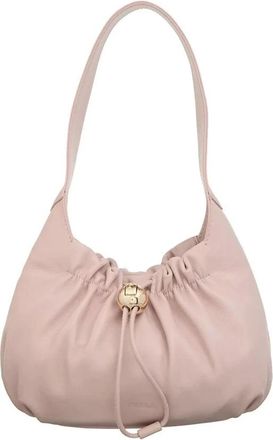 Furla Tassen, Dames, Roze, ONE Size, Roze Leren Schoudertas